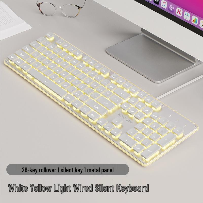 

X7 Silent Pink Wireless Keyboard & Mouse Set for Women - Stylish Office Accessory