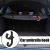 Car Umbrella Hook Car Trunk Umbrella Holder Hook Mini Hanger Multifunctional Organizer for Truck Sedan Automotive Motor Home