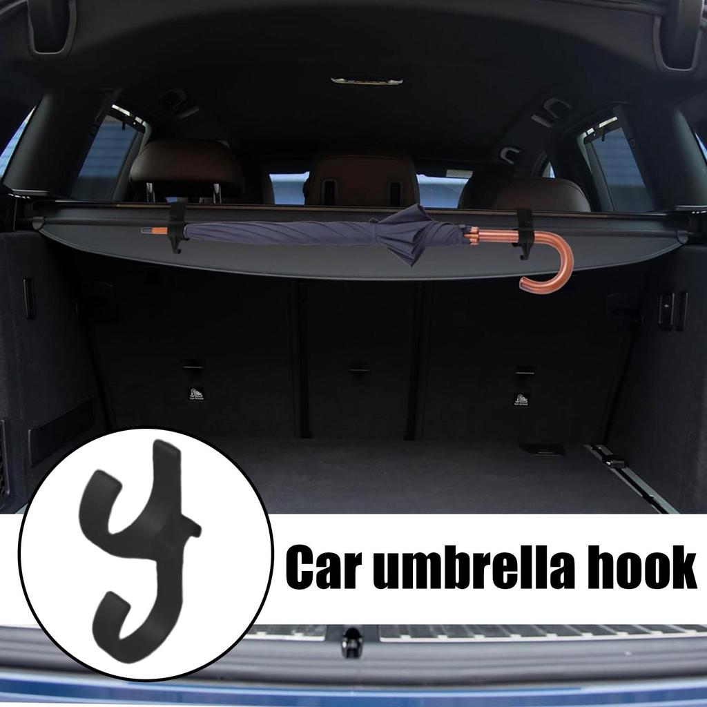 Car Umbrella Hook Car Trunk Umbrella Holder Hook Mini Hanger Multifunctional Organizer for Truck Sedan Automotive Motor Home