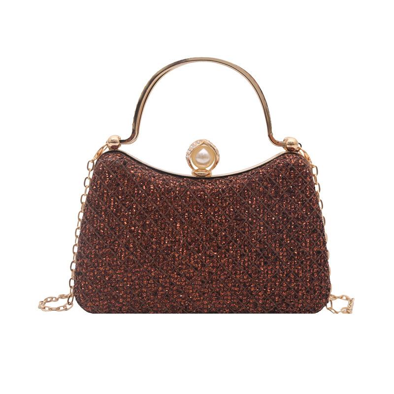 new chain bag, dinner cheongsam handbag bag, shoulder messenger bag, high-end sense, small fragrant temperament
