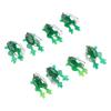 8Pcs Fishing Soft Lures Jump Frog Shape Small Top Water Floating Bait for Freshwater Saltwater Fishing