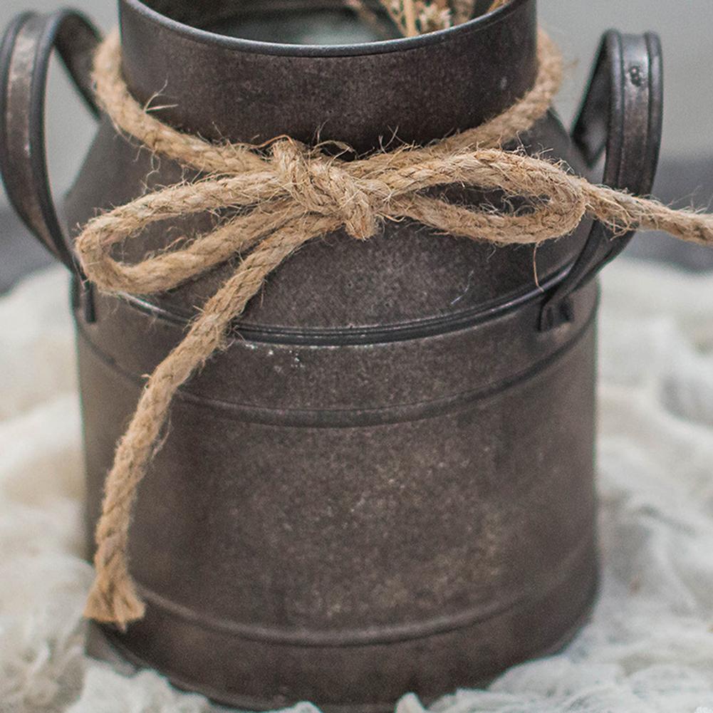 Garden Metal Plant Pots Vintage Milk Churn Flower Bucket Hanging Flower Holder