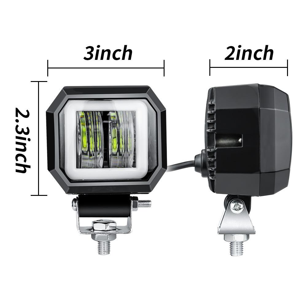 1pc 3 Inch 20w Offroad Led Work Light Waterproof 12v 24v Suv Atv Truck Motor Headlights 4x4 Car Led