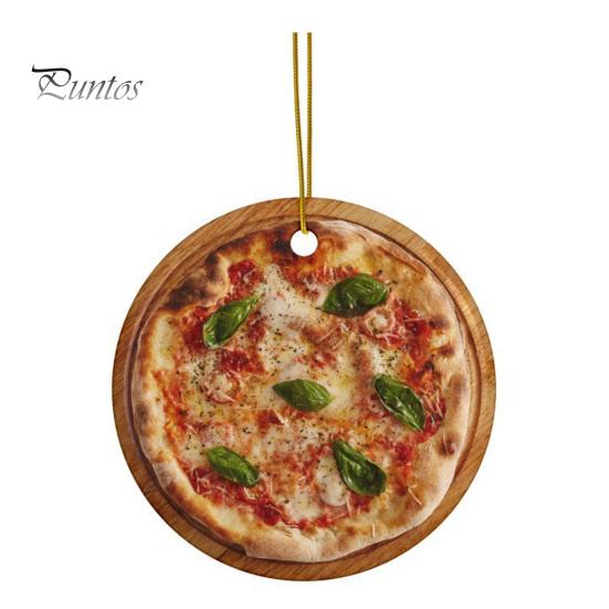 

Рождественское украшение пицца еда подвесное украшение акриловая пицца/стейк/колбаса/макароны рождественская елка украшение для праздничной елки автомобиль декор D