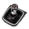5/6 Speed Integrated Modified Gear Shift Knob & Dust Boot for VW Golf 5/6 -Car Transmission Lever, Durable Auto Accessories