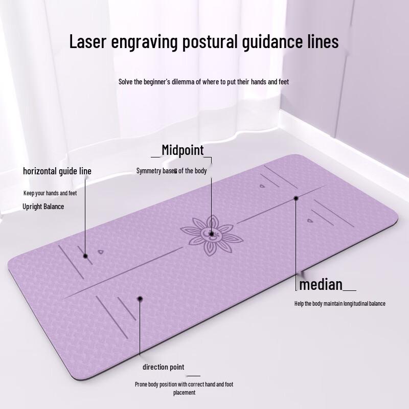 TPE Non-slip Yoga and Fitness Mat