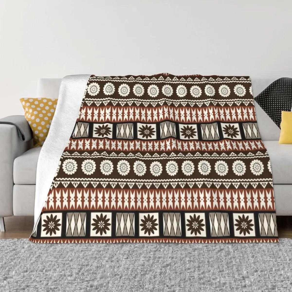 Fijian Masi - Tapa Throw Blanket Soft Beds Softest Blankets 75x90cm