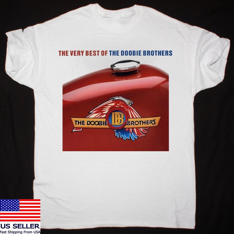 The Very Best of the Doobie Brothers White Cotton T Shirt Full Size S-5XL Unisex T-Shirt XL
