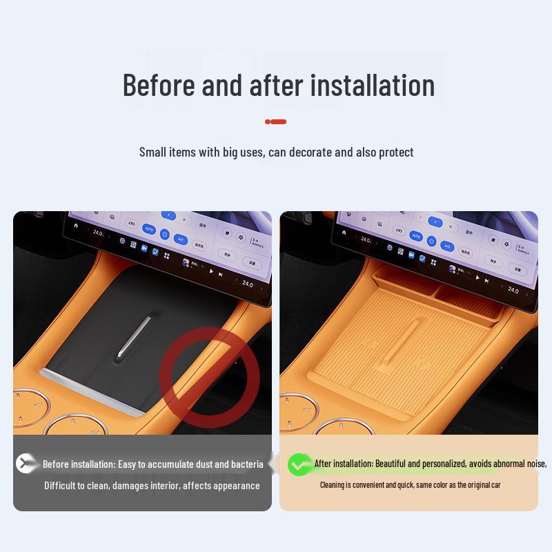 YU7 Center Console Wireless Charging Pad - Non-slip Silicone Separator & Charger Accessory.