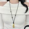 Symbolic Peanut Pendant Necklace Adjustable Length Neckchain Fashion Jewelry For Daily Outfit Enhancement