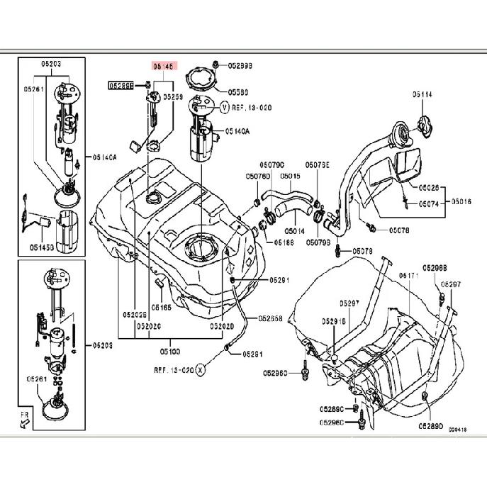 Fuel Level Sensor Fit For Mitsubishi Lancer ASX GA2 Outlander CW4W CW5W CW6W 1718A051 1718A026