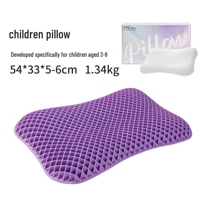 Breathable Pectin TPE Neck Support Pillow with Wing Design - No Pressure, Washable Latex for Better Sleep