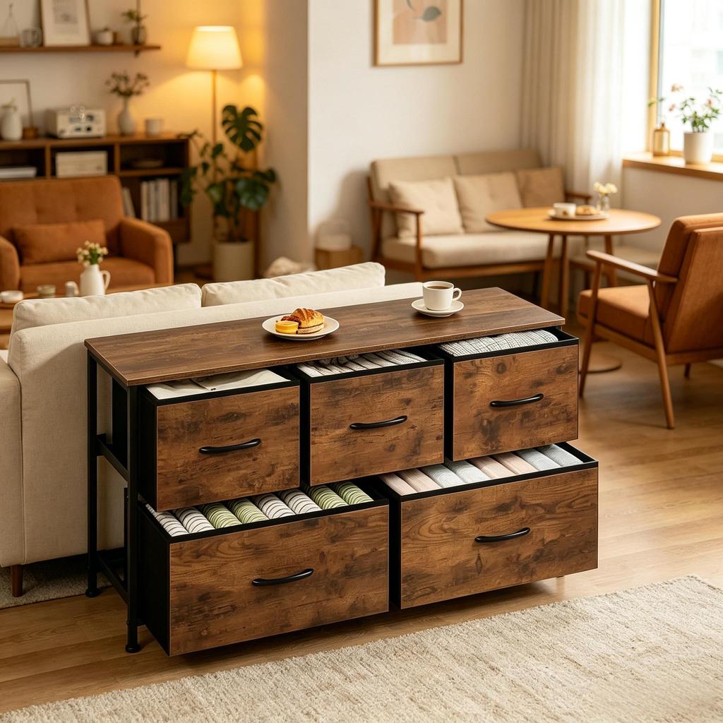 Rustic Style Storage Cabinet, Chest of Drawers Cabinet with Drawers, Hallway Cabinet (only with hallway cabinet)