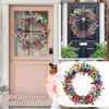 Artificial Butterfly Wreath Outdoor Decorative Welcome Wreath For Front Door Wall Window Spring Party Decoration