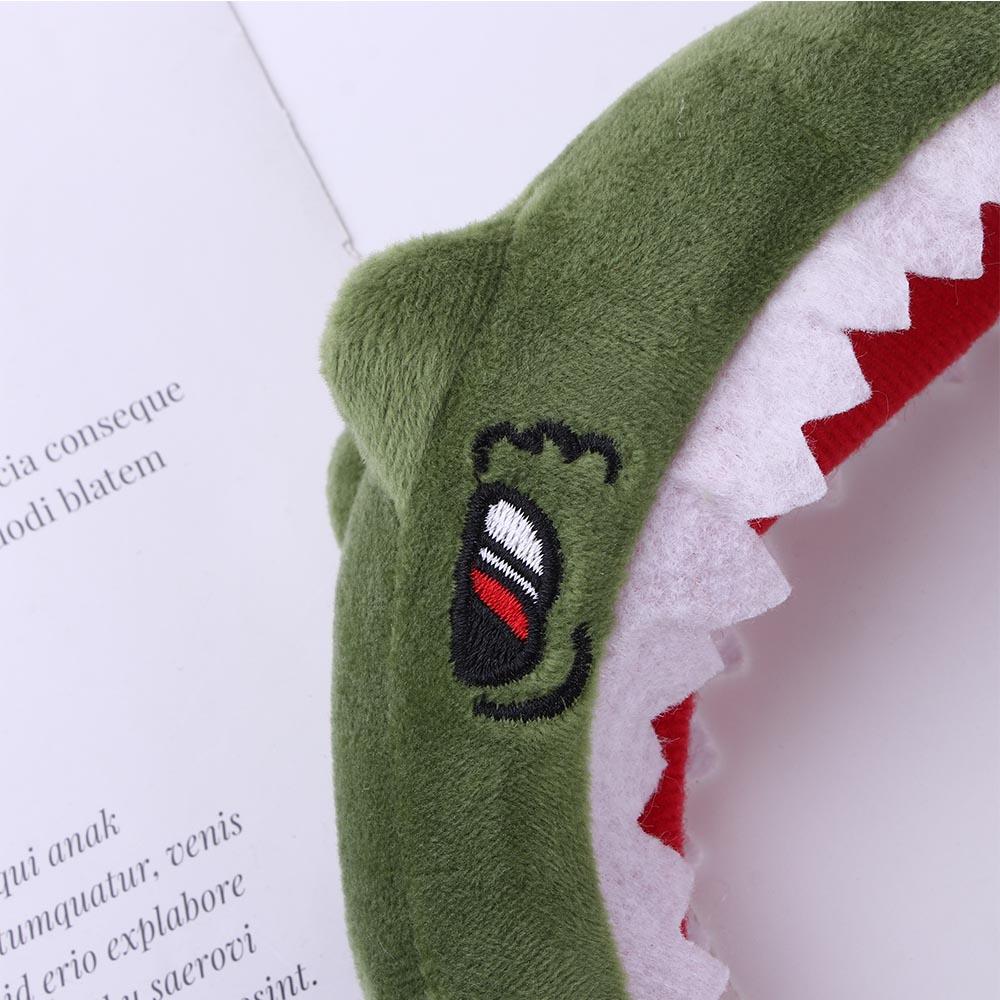 Washing Face Hair Accessories Women Plush Shark Fish Cartoon Hair Hoop Hairband Dinosaur Headbands