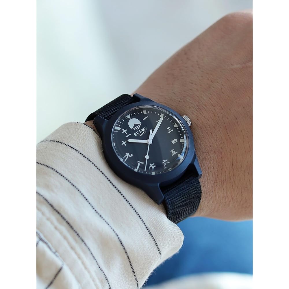Beams Japan BJ Roman Numeral Watch Navy SP