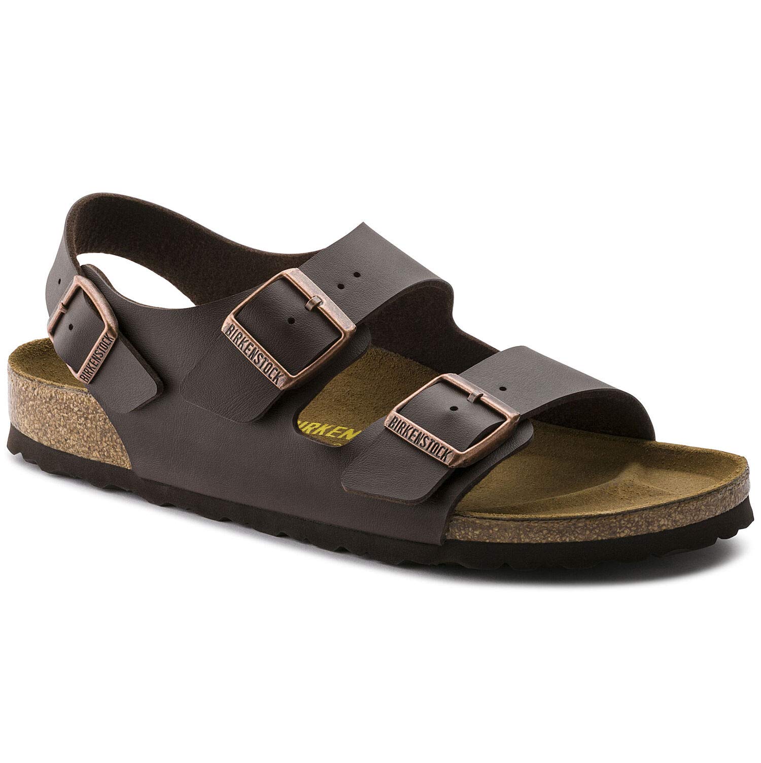

Birkenstock Milano Sandals Dark Size 24cm (Narrow Width), Birko-Flor, Brown,