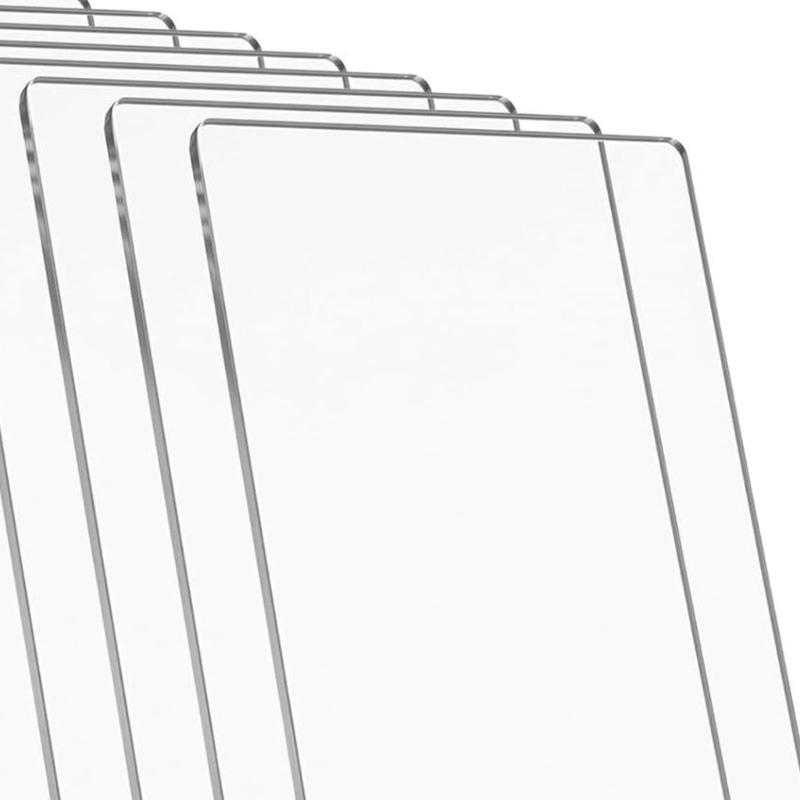 Transparent Acrylic Cutting Pad Sheets for Visible Guide Marks, Tool-Free Replacement, Die Cutting and Embossing Crafts