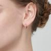 14K Line Chain One-Touch Earrings (Gold Filled) C24EGF110