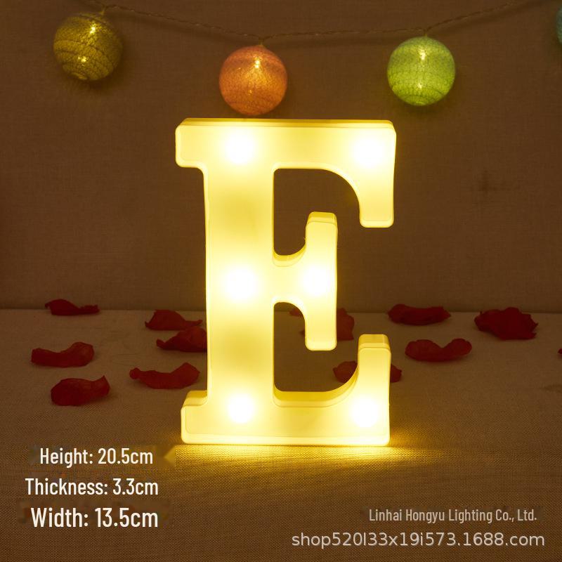 26 English Letter Night Lamp for Wedding Proposal or Decor