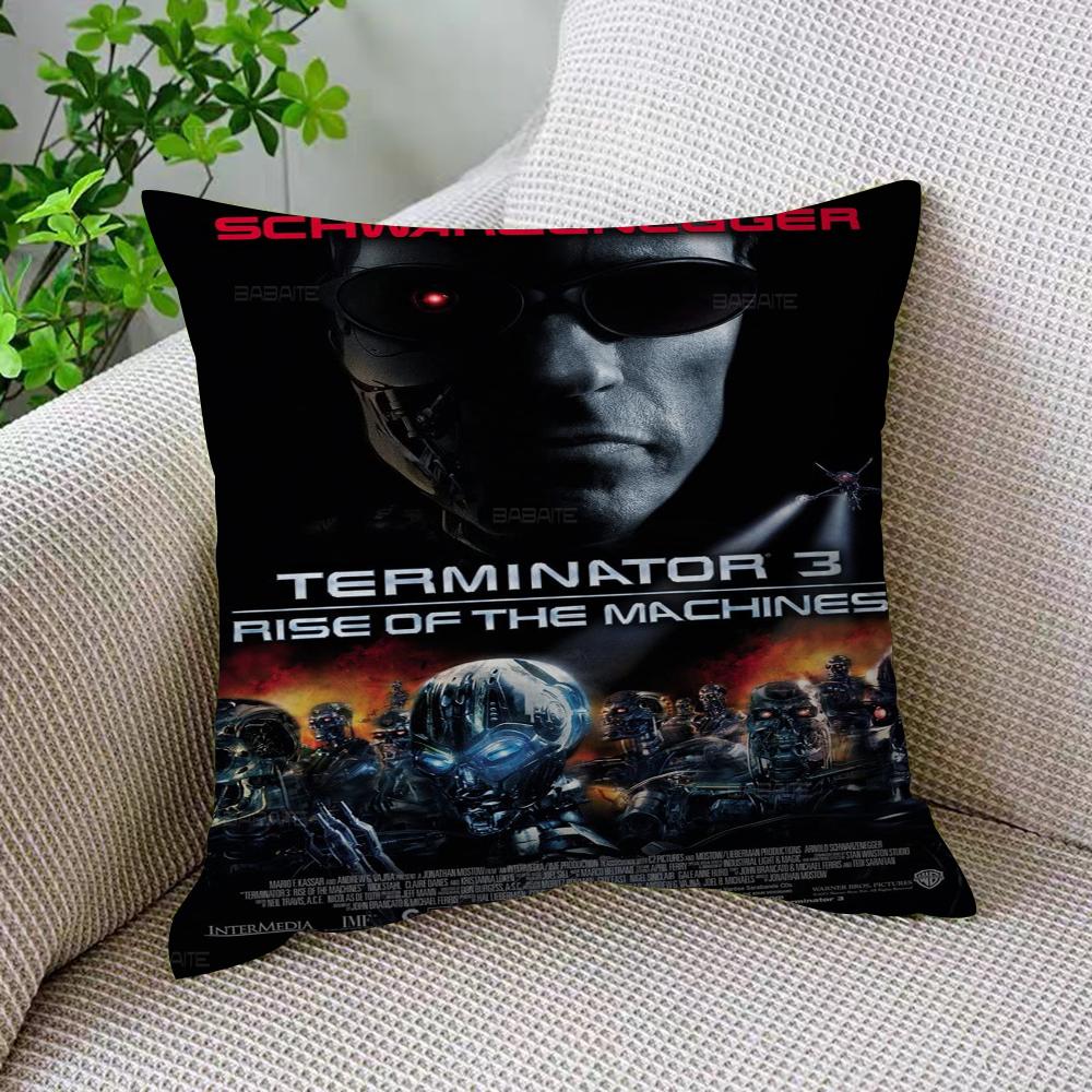 Classic Movie The Terminator Decorative Room Aesthetics Pillow Case Home Decor Bedroom Sofa Bed Couch Pillow Cover 45X45