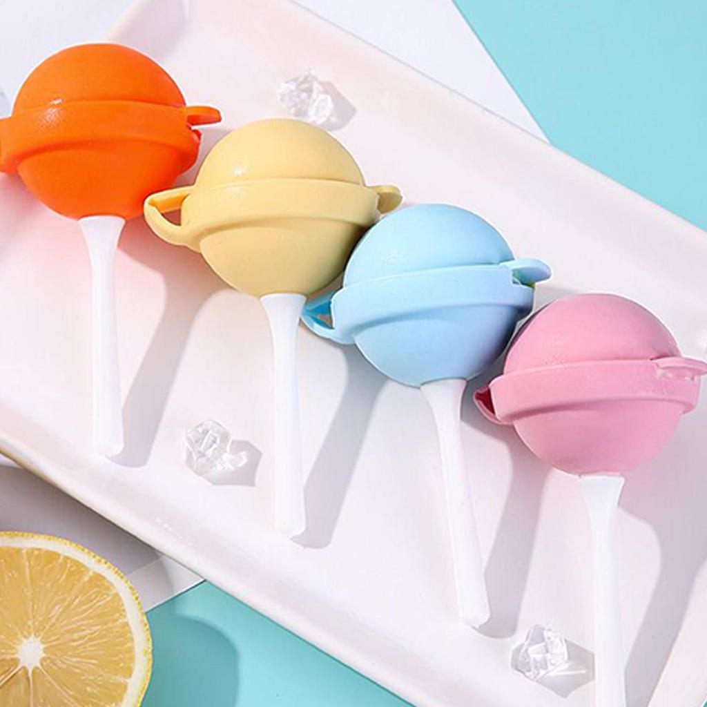 Mini Silicone PopsicleMold Lollipop Ice Tray Food Grade Reusable Non-Stick Stackable Ice Cream Mould For Egg Bites Food Storage
