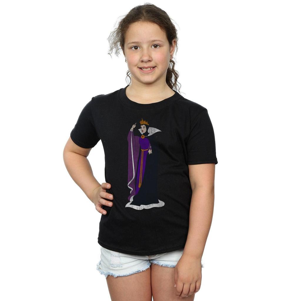 Disney Girls Snow White Classic Evil Queen Grimhilde Cotton T-Shirt