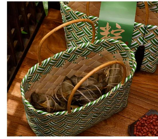 2026 Creative Handmade Dragon Boat Festival Gift Basket - Reusable Zongzi Box with Custom Logo