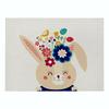 Easter meal mat, cartoon rabbit kitchen insulation coaster, heat-resistant cotton and linen Western style mat home decor