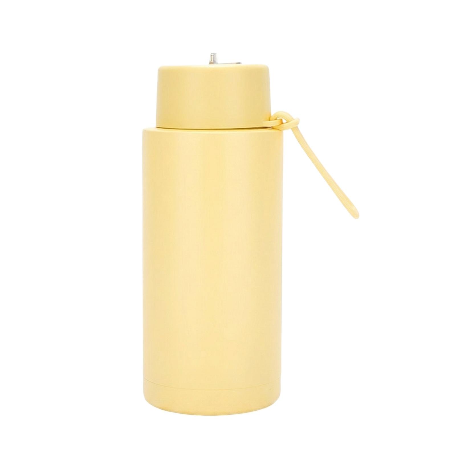 

Large Capacity Silicone Straw Water Bottle with Handle Portable Sports Water Bottle Wide Mouth Insulated Water Bottle Suitable for Outdoor Activities one size жёлтый