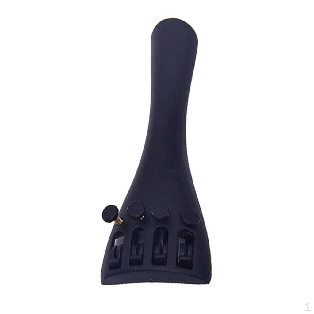 

4/4 Violin Bridge Tailpiece Aluminum Alloy 11 X 4cm Great Parts Black