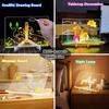 1Pc LED Luminous Blackboard Drawing Toys Magic Light Blackboard Graffiti Coloring Art Lamp Acrylic Message Board Montessori Kids Toy