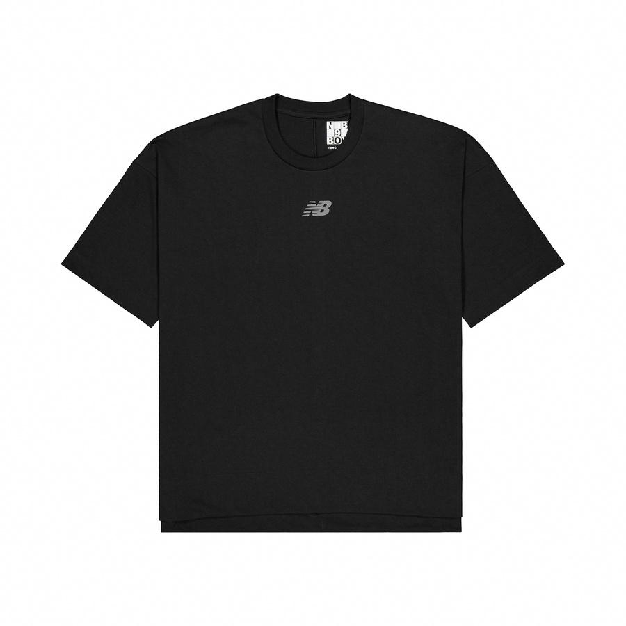 New Balance T Shirt Unisex Black AMT45618-BK F