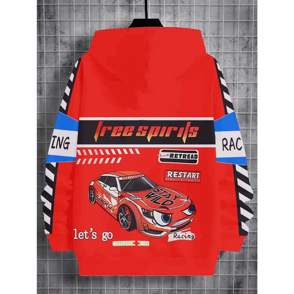 Spring Hoodies Truck Tractor 3D Print Streetwear Boy Girl Fashion Sweatshirts Oversized Hoodie Kids Pullovers Children Tracksuit