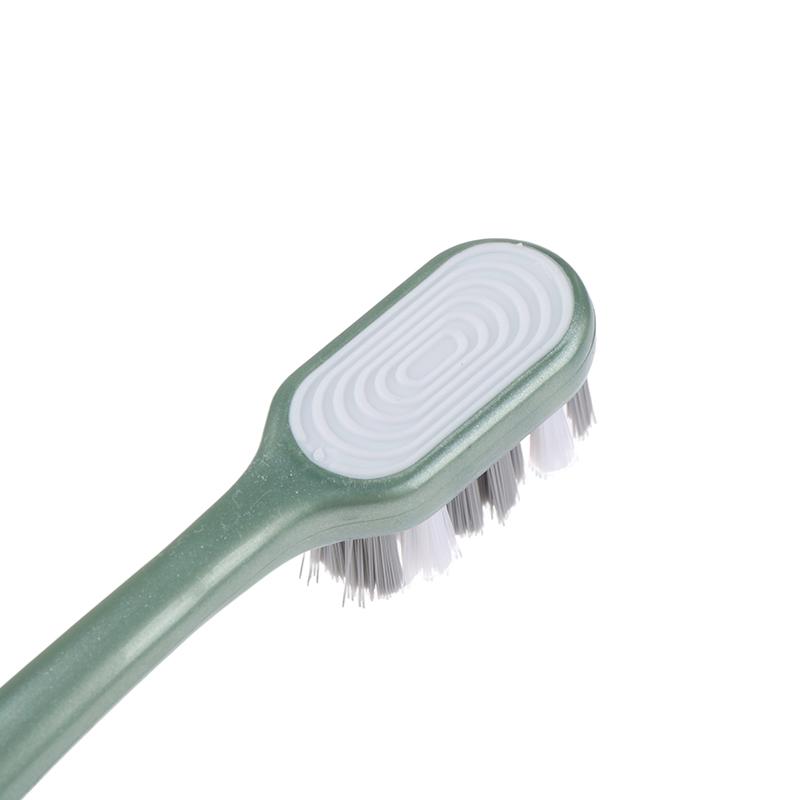 Toothbrush Whiten Tooth Super Hard Bristles Cross Remove Tongue Plaque Bacteria Stains Dental Oral Care