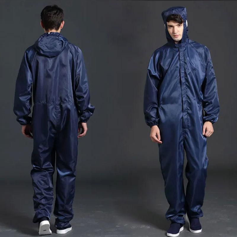 Einteiliger Overall Saubere Kleidung Kapuze Reinraumkleidung Saubere Lebensmittel Staubdicht Malerarbeiten Arbeitskleidung Unisex Schutzkleidung