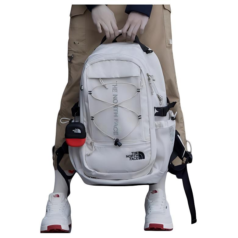The North Face 32L Mode Reißverschluss Outdoor Tasche Herren Taschen Elfenbein NM2DQ02K