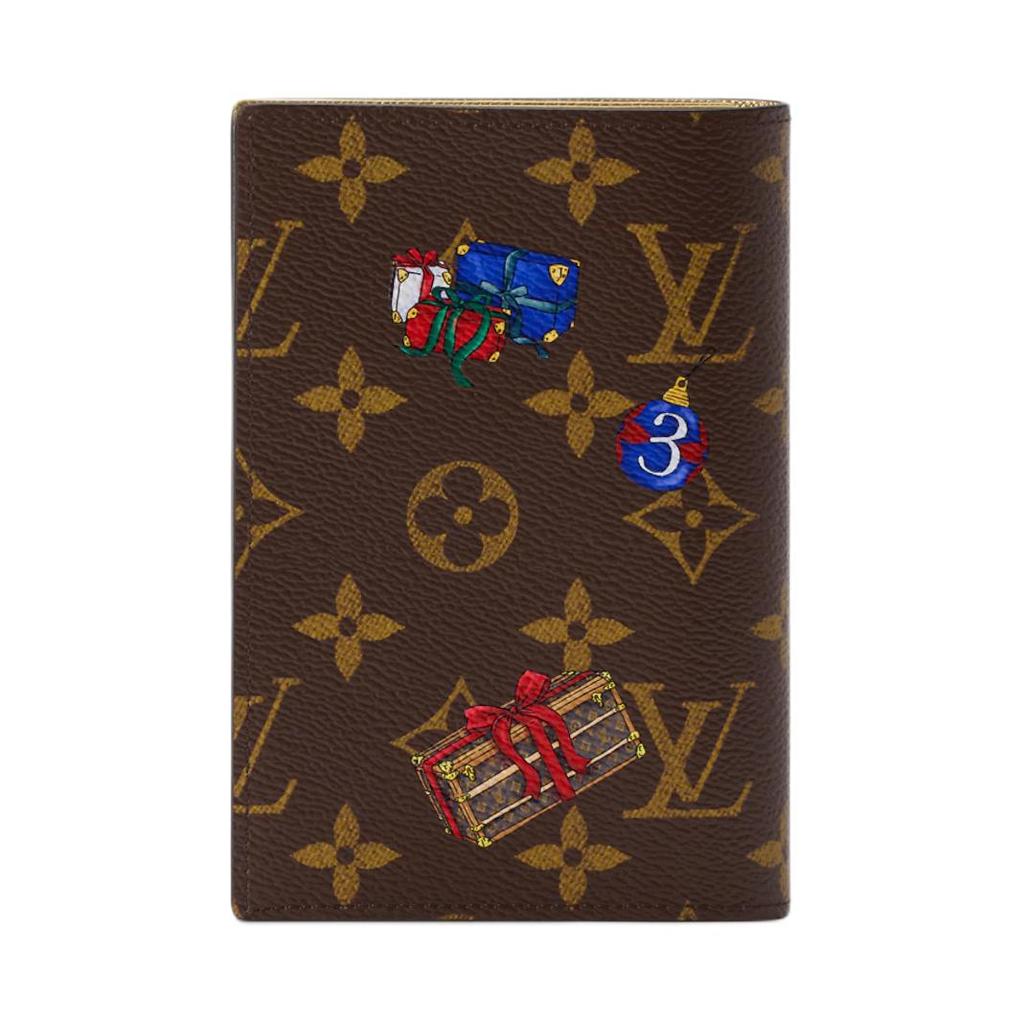 Louis Vuitton Monogram Coated Canvas Passport Holder Women Accessories Brown M15327