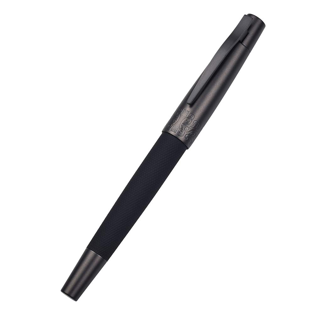 Fountain Pen Black Special Nib Fine Medium Bold Metal Gift Box Hongdian Men's (0.7-1.2mm)