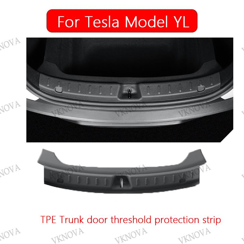 For Tesla Model YL 2025 2026 All-inclusive Rear Trunk Door Anti-dirt Mat TPE Trunk Tailgate Protection Pad Car Accessories
