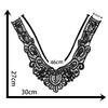 Women's Water Soluble Lace Milk Silk Embroidered Floral Collar Fabric