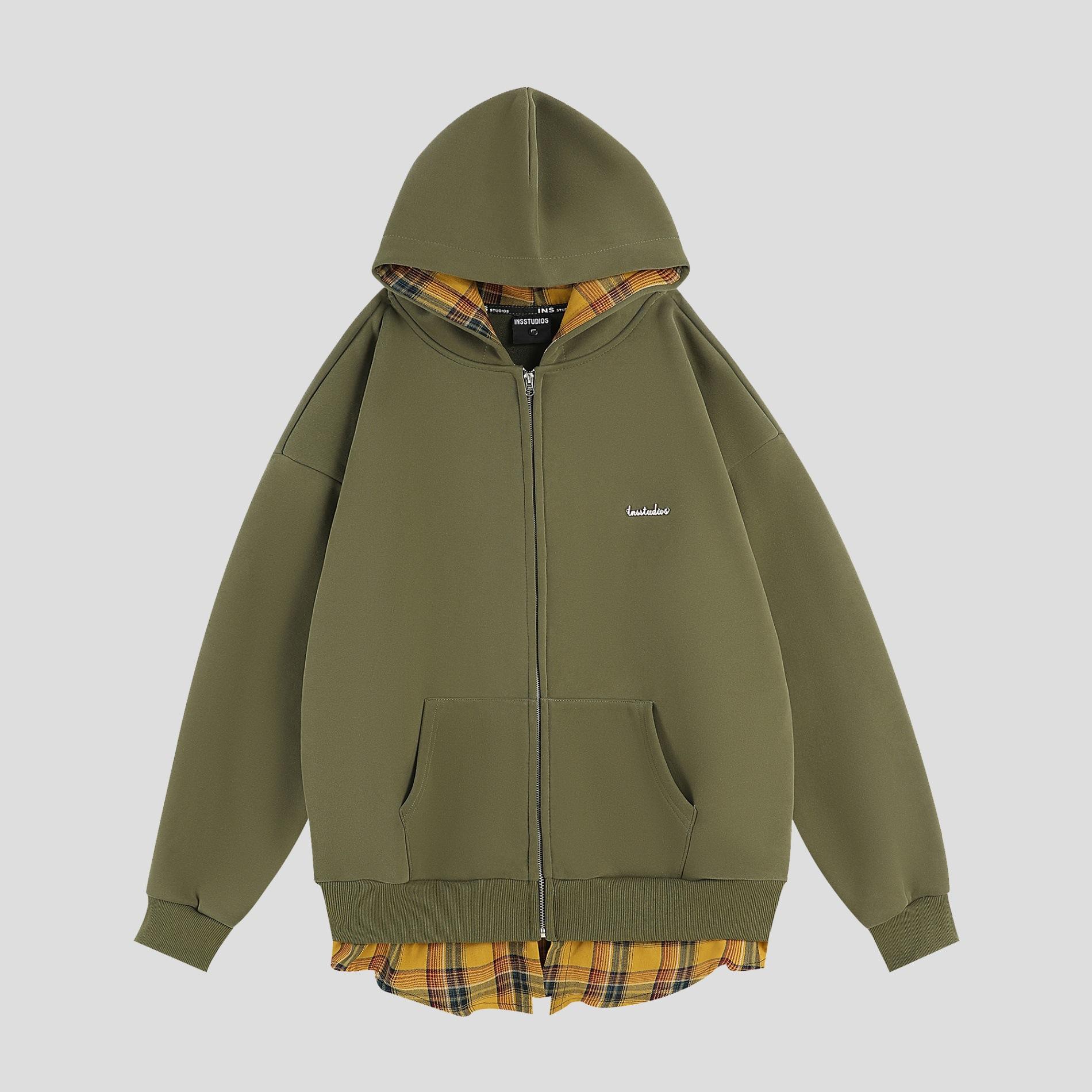 Men s and women s sweaters 2025 fashion new hooded sweater outdoor inner top XXXL армия зеленый