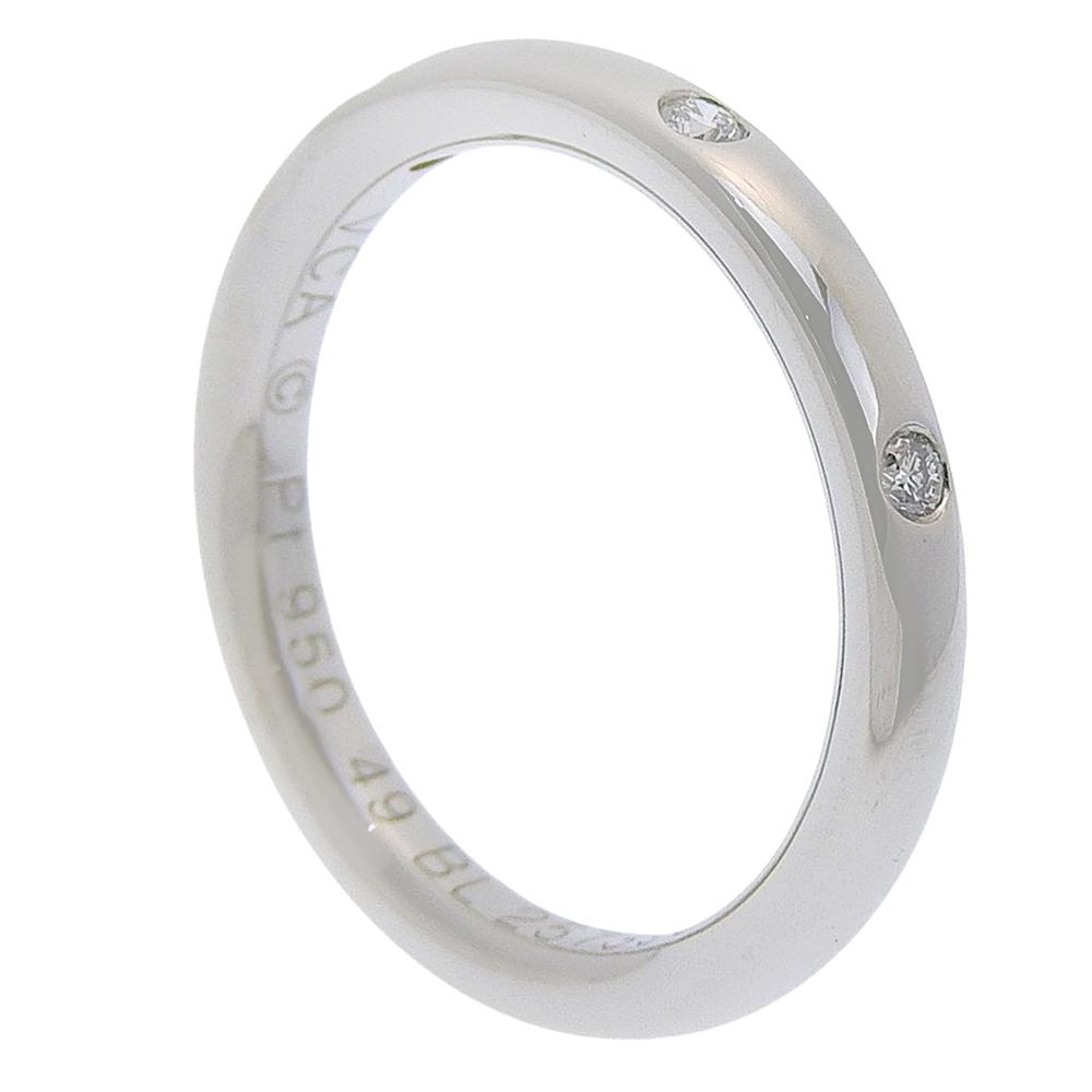 VAN CLEEF & ARPELS Infini Etoile Ring Pt950Platinum/diamond #4.9(US Size) 4.6g Women Used