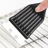 New Stainless Steel Wire Baking Brush Barbecue Stove Cleaning Brush Grill Rack Cleaning Brush Blade Two In One BBQ Accessories