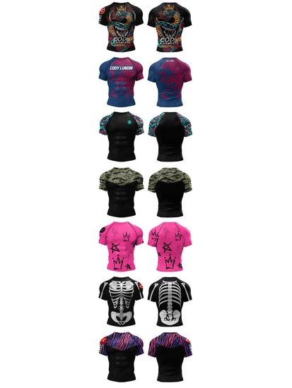 Men's 3D Print Quick-Dry Breathable Short Sleeve T-Shirt for Running & Fitness