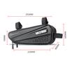 Bicycle Bag Front Tube Frame Bag Hard Shell Rainproof Bike Bag Double Zipper Triangle Tools Pouch