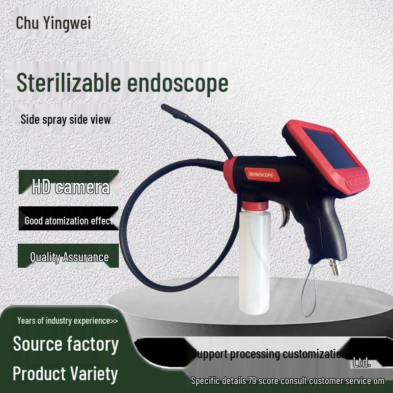 

Car A/C Borescope Camera with Side Spray Cleaning Gun