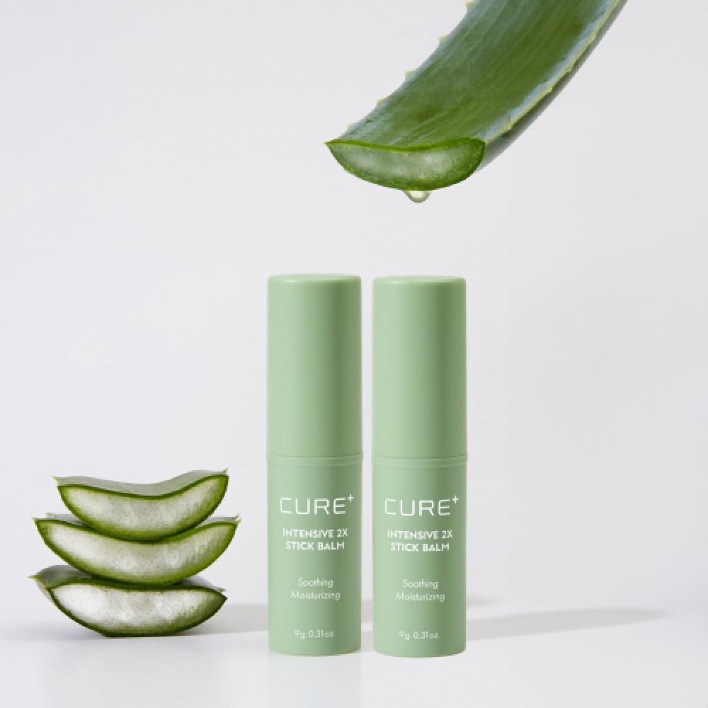 Kimjeongmoonaloe Cure 2x Cream Moisture Stick Balm 9g 2 Pcs NONE