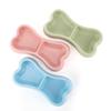 Pet Double Bowl Dog Bone Shape Dog Double Bowl Macaron Bone Shape Cat Double Bowl Pet Bowl Dog Bowl Cat Bowl