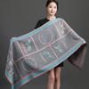 Women S Thick Faux Cashmere Double Sided Cashew Pattern Scarf Winter Shawl